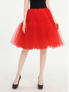 Women Fashion Tutu Midi Skirt