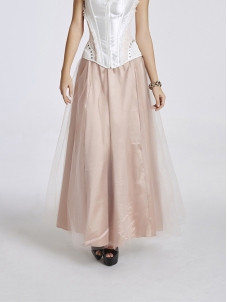 Women Long Fashion Pink Tutu Skirt