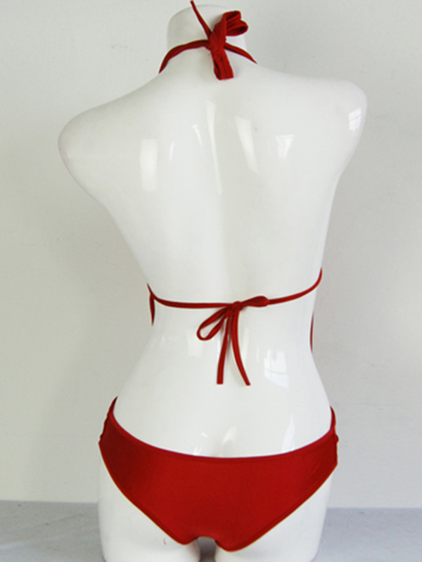 Red One Piece Swimwear
