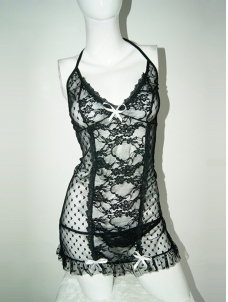 2XL -6XLLace & Mesh Garter Dress