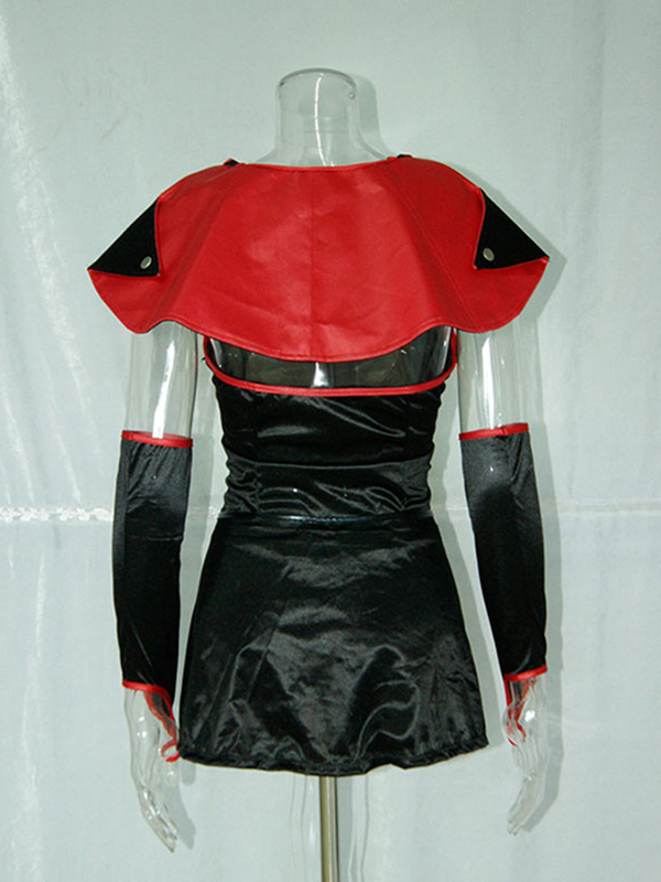 Powerful Black and Red Sexy Vampire Costume