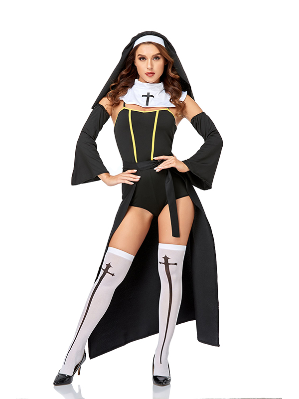 Women Sexy Nun Halloween Costumes