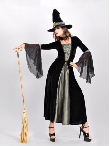 Sexy Witch Women Halloween Costume (including fancy dress, hat)