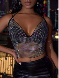 Sexy Sparkly Sequins Tank Top