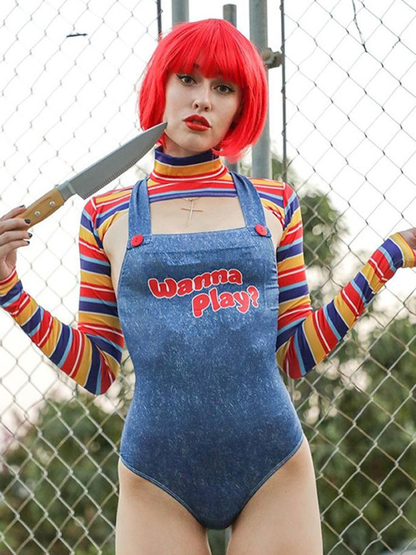 Women Sexy Halloween Costume Teddies Lingerie (including jumpsuit)
