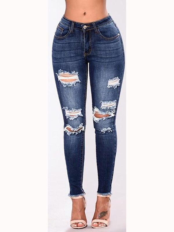 Women Sexy Long Denim Pant