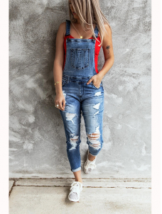 Women Fashion Denim Jumpsuit