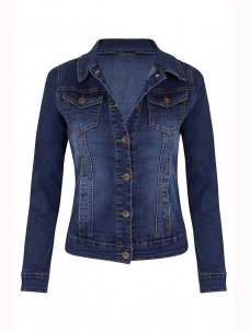 Women Fashion Long Sleeve Denim Coat