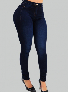 Women Sexy High Waist Long Denim Pant