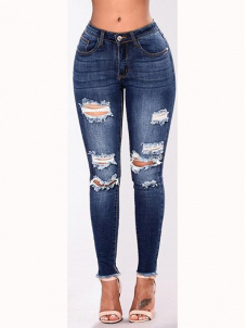 Women Sexy Long Denim Pant