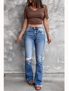 Women Sexy Long Denim Pant