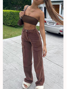 Women Sexy Long Denim Pant