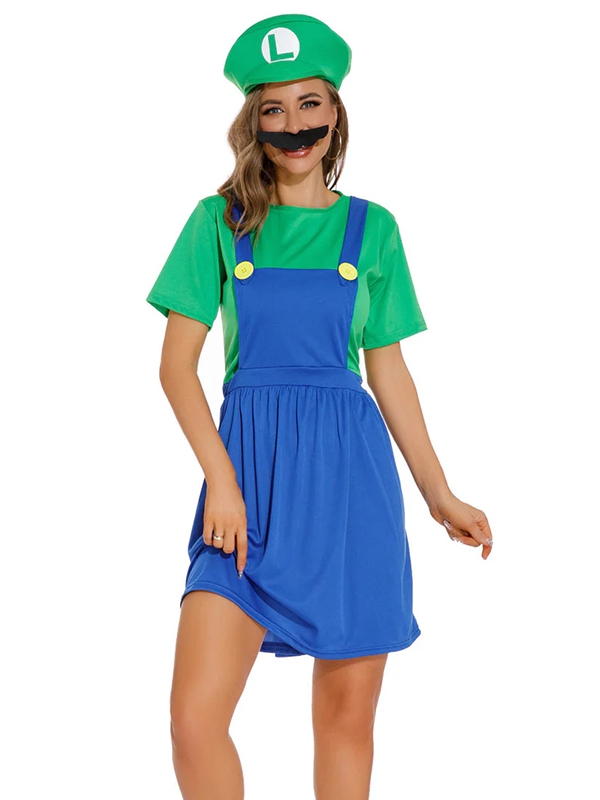 Women Green Mario Costume