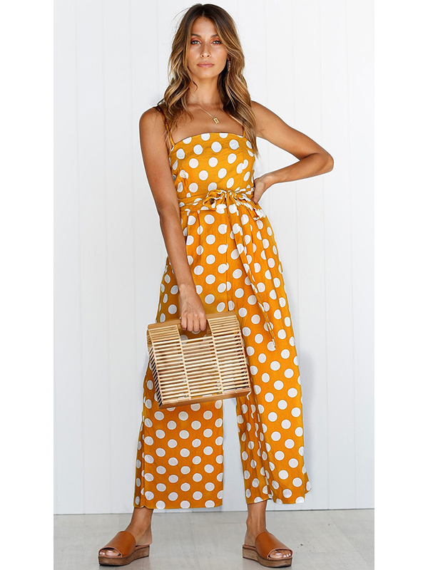 polka dot overalls