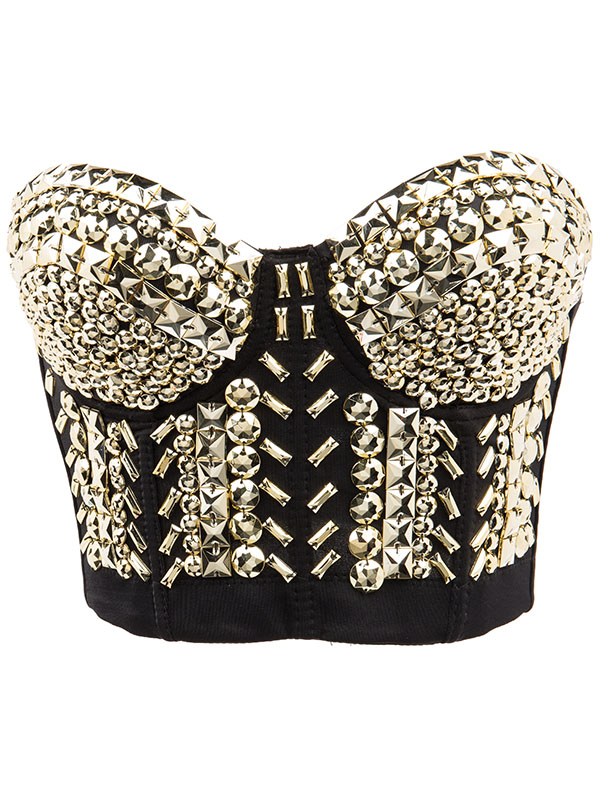 Women Hot Sexy Strap Bras Gold