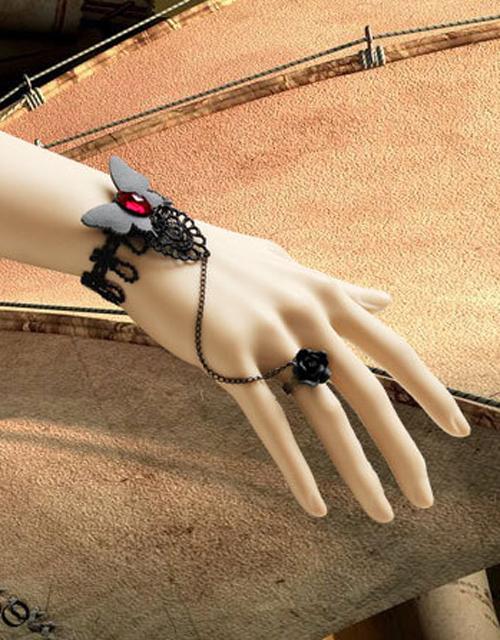 Black Butterfly Gothic Bracelet
