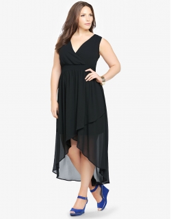 XXL-6XL Chiffon Dress