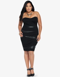 XXL-6XL Sexy Dress Vintage Strapless