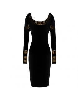 Long Sleeve Black  Dress
