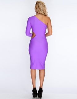 Sexy Midi Dress Purple