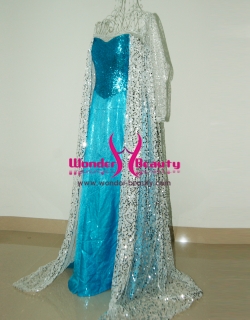 Lovely Frozen Queen Elsa Costume From Movie