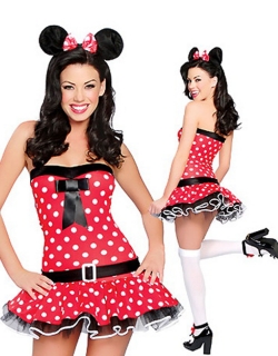 Naughty Red Dot Mikey Mouse Costume