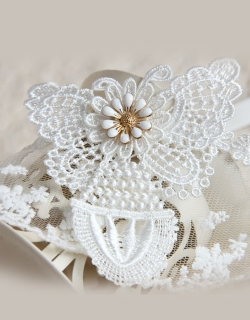 Retro White Lace Butterfly Gothic Eye Masks