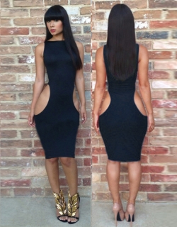 Black Sexy Bodycon Dress