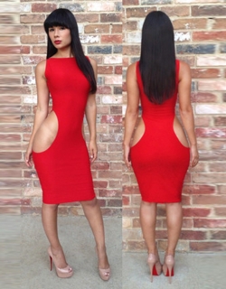 Red Sexy Bodycon Dress