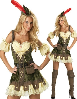THIEF ROBIN HOOD FANCY DRESS COSTUME OUTFIT