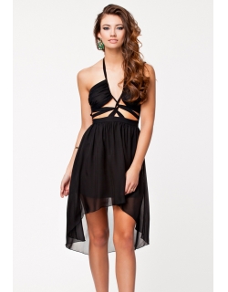 Lace Up Cocktail Sexy Dress