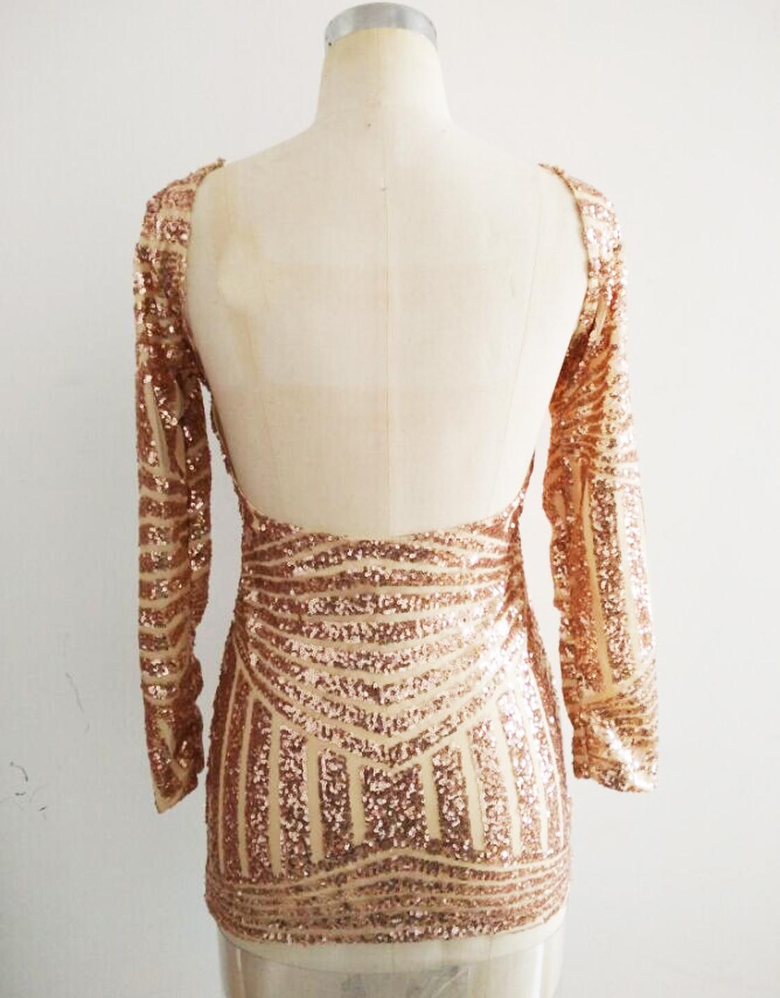 Sexy Backless Mini Dress 
