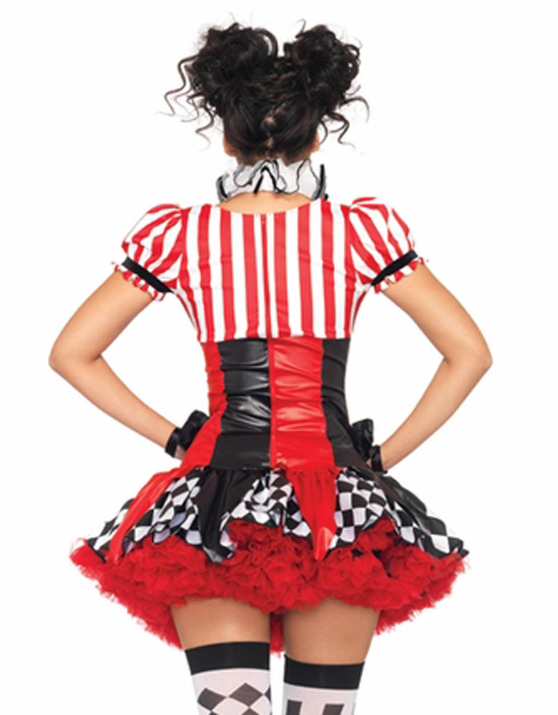 Naughty Harlequin Clown Costume