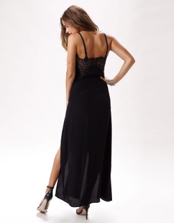Strappy High Slit Maxi Dress