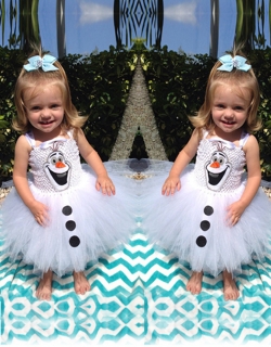 Baby Girls Frozen Olaf  Party Dress Sale by One Lot With Five Sizes
