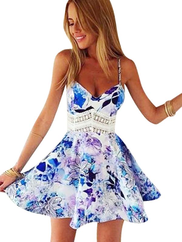 Sexy Floral Mini Dress