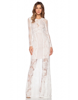 White Lace Maxi Dress