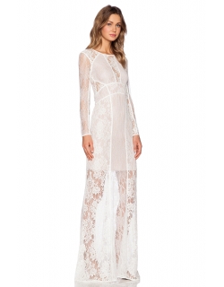 White Lace Maxi Dress