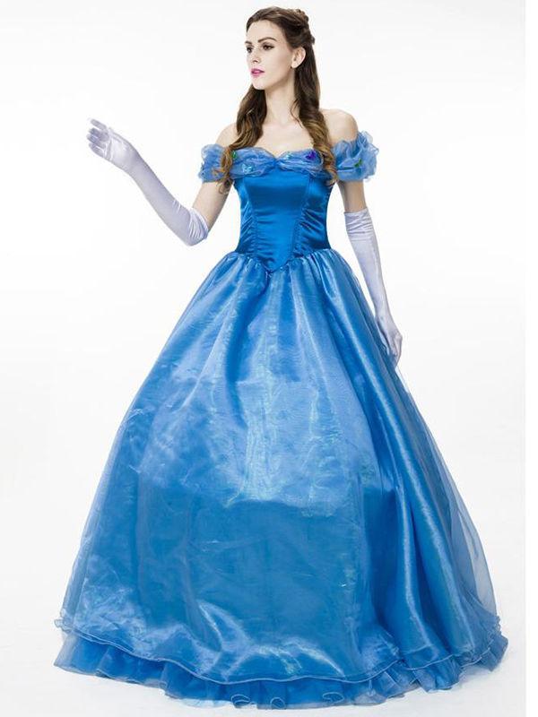 Fashion Blue Princess Costume