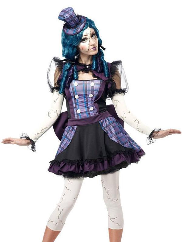 Fashion Porcelain Doll Costume