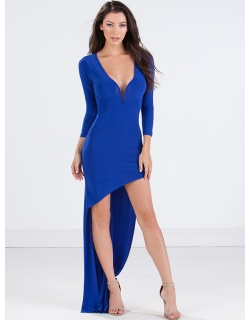 Blue Sexy Evening Dress