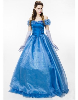 Fashion Blue Princess Costume