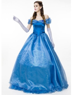 Fashion Blue Princess Costume