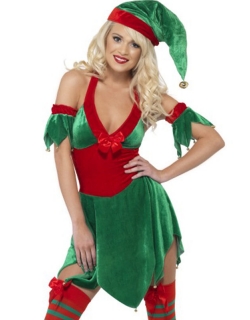 Fashion Green Christmas Costume