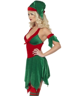 Fashion Green Christmas Costume