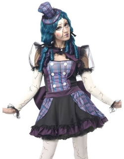 Fashion Porcelain Doll Costume