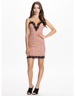 Sexy Mini Dress with Shoulder-straps
