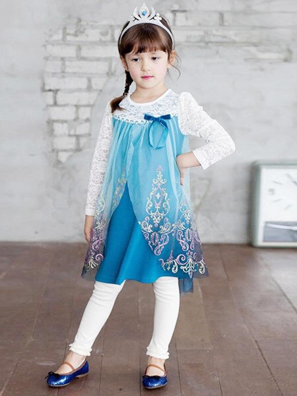 Fashion Girl Elsa Costume Dress