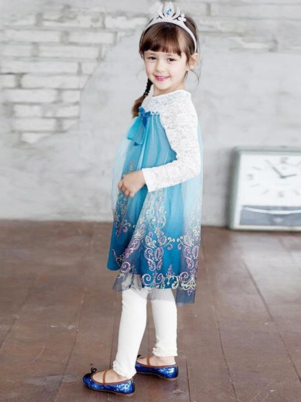 Fashion Girl Elsa Costume Dress