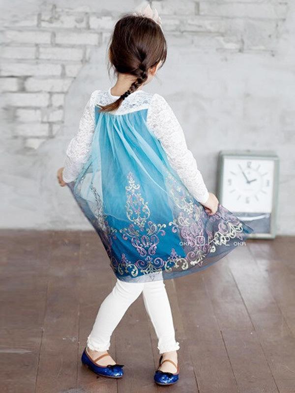 Fashion Girl Elsa Costume Dress